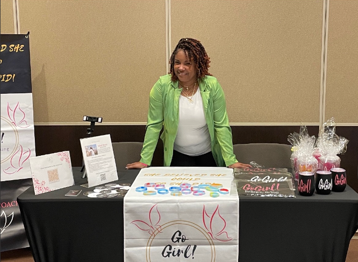 Tameika Hughes-Foote in the GoGirl Booth