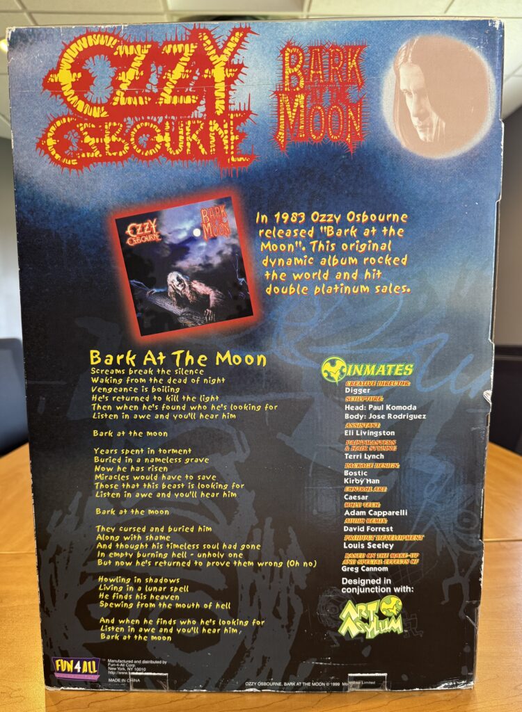 Ozzy Osbourne WAPL Auction